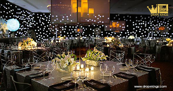 Classic LED Star Drape